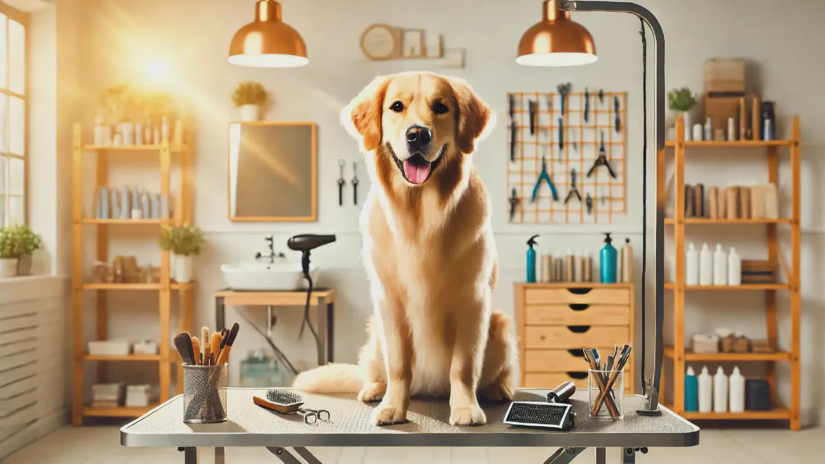 Dog grooming scene in Omaha Dog grooming scene in Omaha